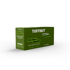 Green box of TUFFNUT Hot Shot Wasabi on a white background